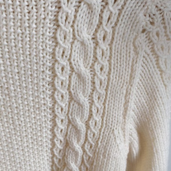 Cream Vintage Knit Sweater - Picture 8 of 8
